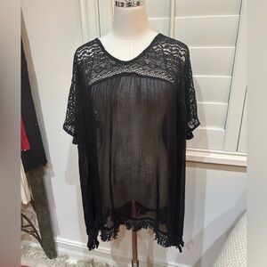 Steve Madden black top One size. NWT